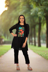 Black Kurta Pant Set