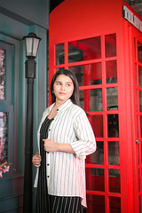The Striped Black Dress