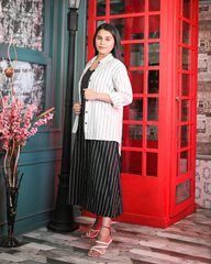 The Striped Black Dress