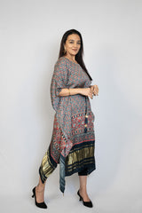 Ajrak Kaftan Dress