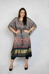 Ajrak Kaftan Dress