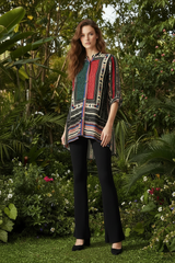 Bohemian Luxe Tunic — Garden, No Pockets