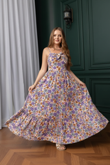 Boho Purple Dress - Full Length