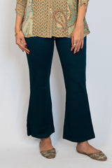 Bottle Green Flared Pants