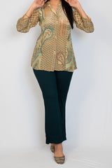 Bottle Green Flared Pants