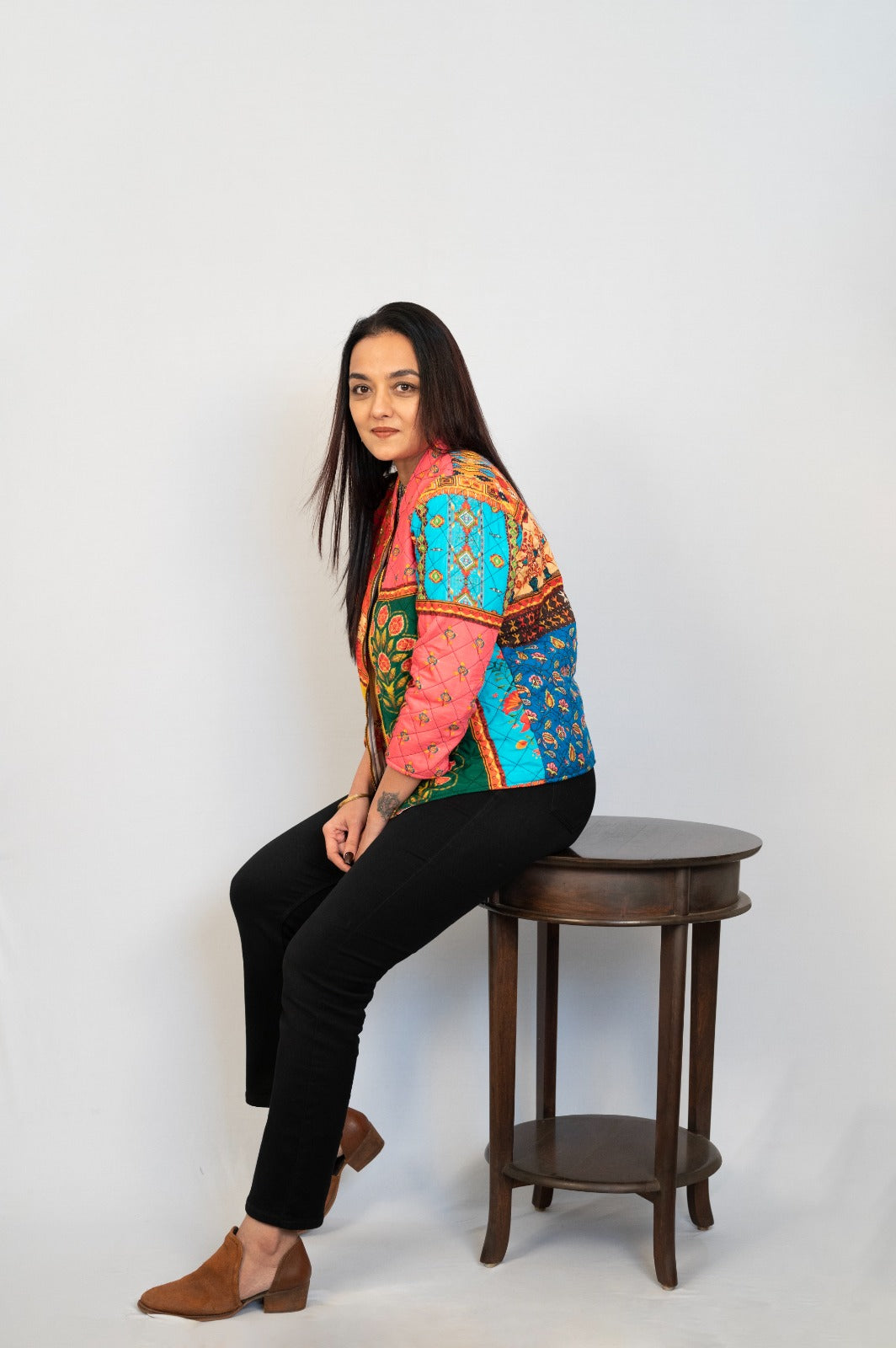 Multi Color Jacket Classy Indo Western pink multi colored Jackets – Stylez & Trendz