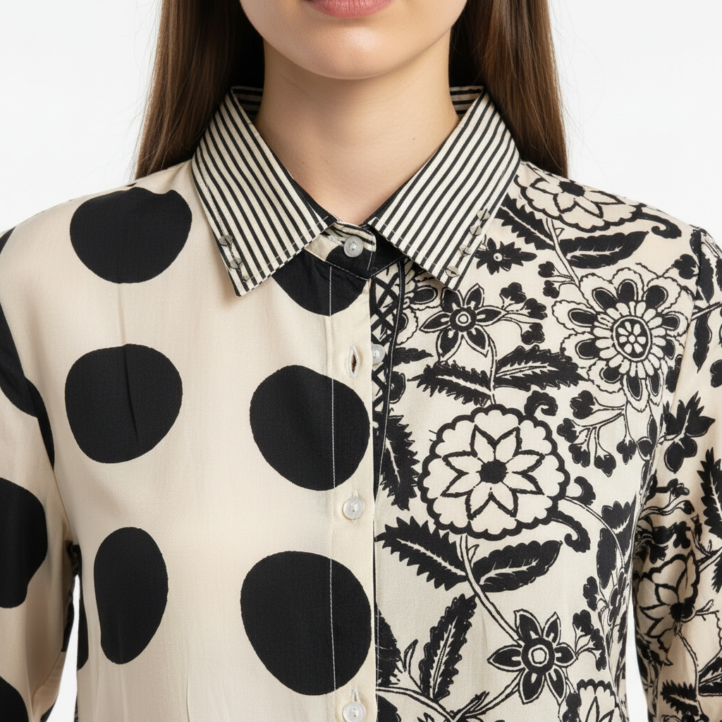 Collar Close-Up on Model