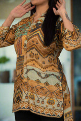 Earthy Abstract Tunic