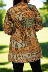 Earthy Abstract Tunic