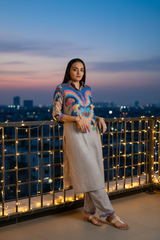 Grey Bandhej - Rooftop Dusk