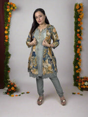 Grey 3Pc Pant Set