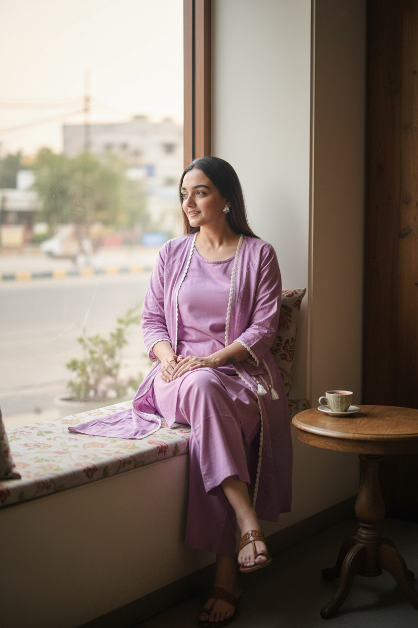 Lavender 3Pc - Window