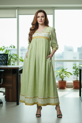 Model in office setting