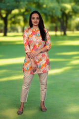 Multi Coloured Kurta Pant Set