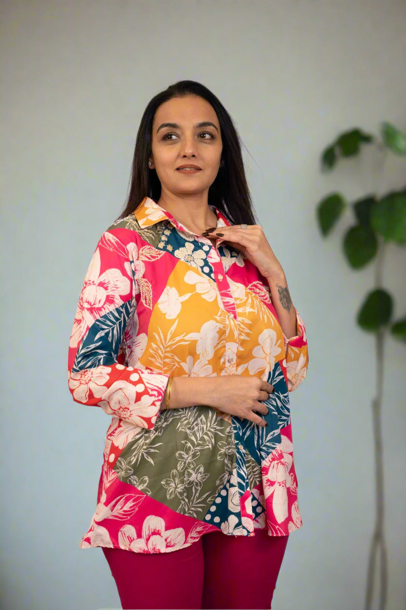 Multi Color Shirt Multi Coloured Shirt – Stylez & Trendz
