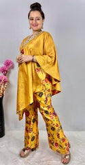 mustard palazzo set