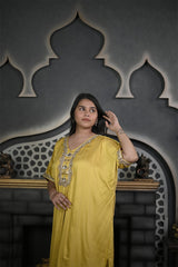 Sunlit Mustard Batwing Kurta Set