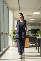 Navy blazer set office creative - exact design