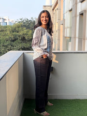 Navy Blue Linen Pant