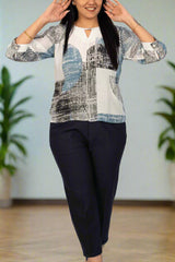 Navy Blue Semi Formal Pant