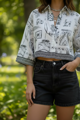 Park Look - White Buttons