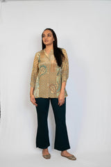 Cream Floral Tunic