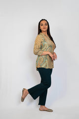 Cream Floral Tunic
