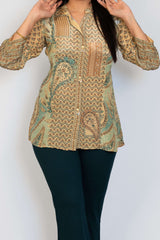Cream Floral Tunic