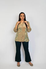Cream Floral Tunic