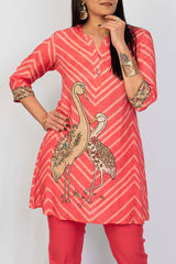 Pink kurta pant set