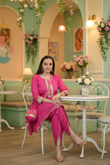 Pink Kurta Tulip - Sitting
