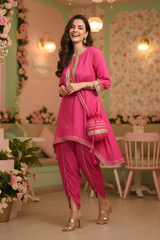 Pink Kurta Tulip - Walking