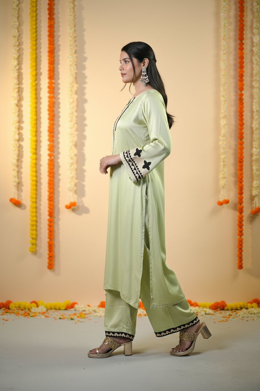 Pista Kurta - Side Walk