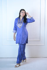 Royal Blue Patiala set