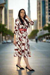 Red & White Dress