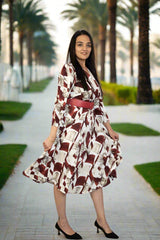 Red & White Dress