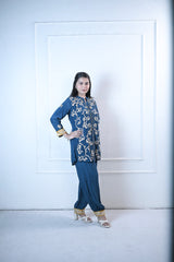 Noor Blue Gota Set