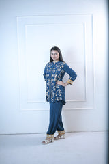 Noor Blue Gota Set