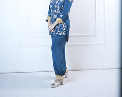 Noor Blue Gota Set