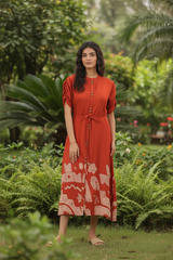Rust Dress - Garden with Flats