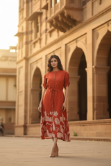 Rust Dress - Heritage Setting with Heels