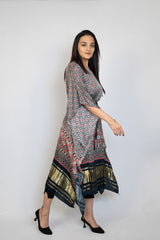 Ajrak Kaftan Dress