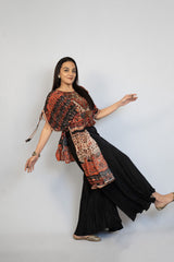 Maroon Top & Palazzo Set