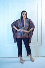 Indigo Mosaic Kaftan set