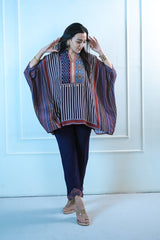 Indigo Mosaic Kaftan set
